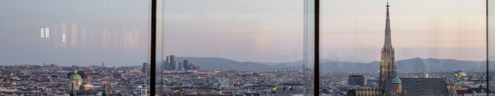 Aussicht über Wien am ESCMID-Kongress Wien. 