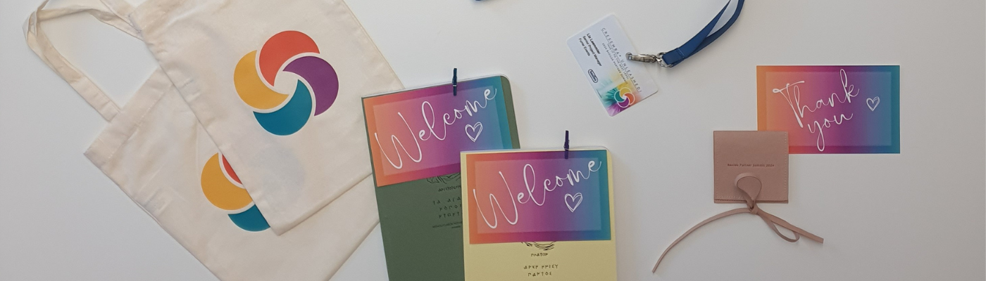 Der rote Faden durch den Event Geschenke und Unterlagen im Design des Veranstalters.