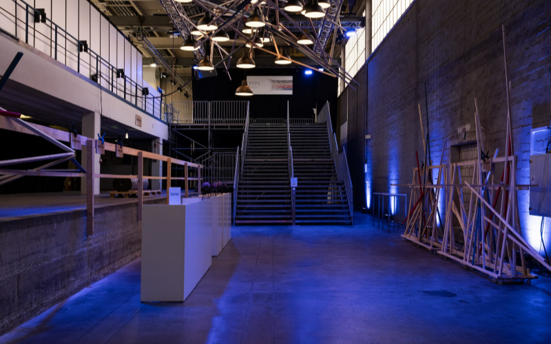 Fachmesse WirePro Expo Komax umgebaute Halle, nachher