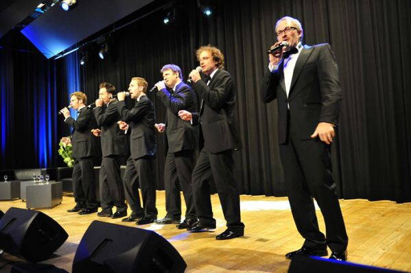 Die Acappella-Band A-Live. 