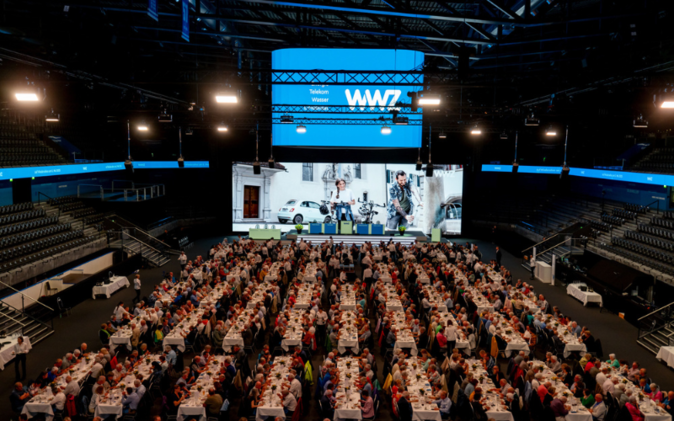 Generalversammlung von WWZ AG in der Arena GV in der Bossardarena.