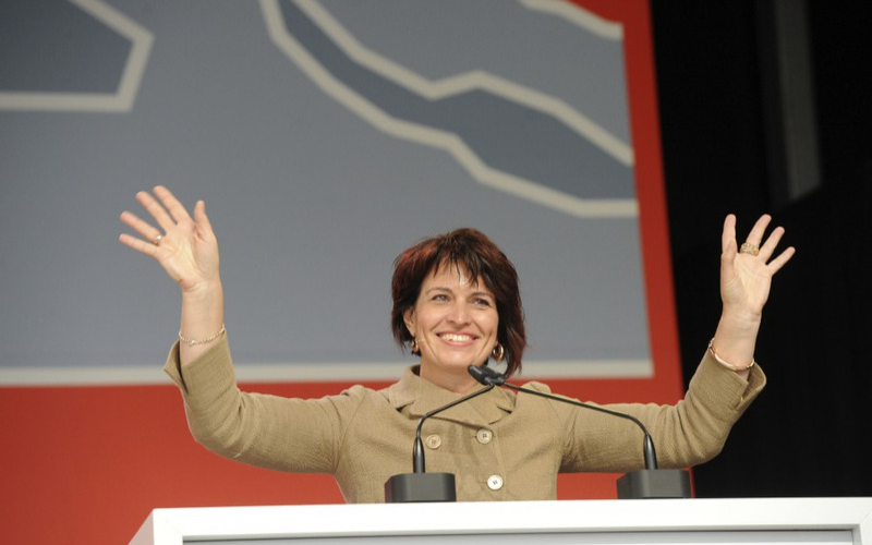 Eröffnungsfest Gotthard-Basistunnel Überraschungsgast Doris Leuthard