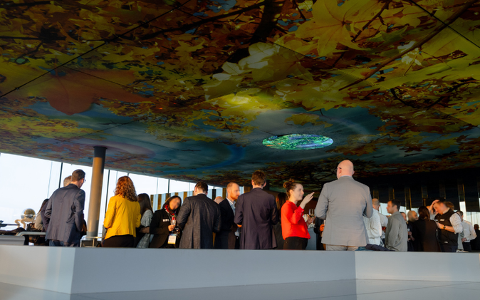 Evening event as part of the trade fair in Vienna. 