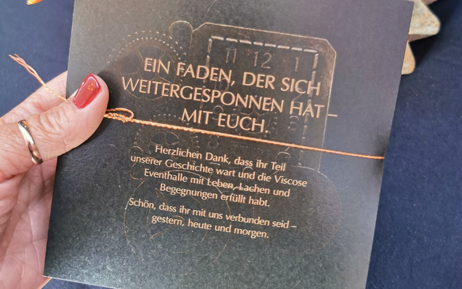 Abschiedsgeschenk mit passender Karte. 